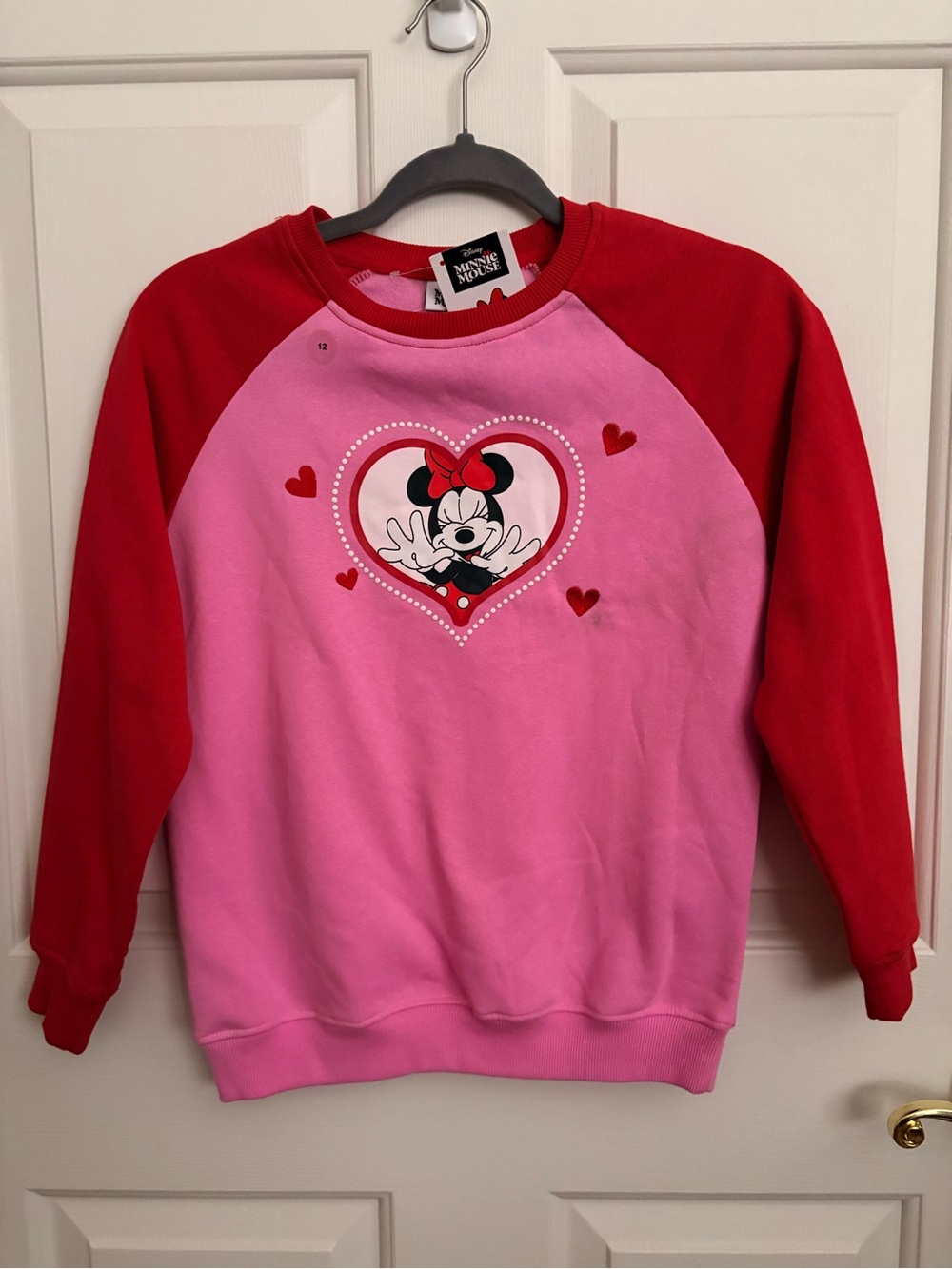 Disney Minnie Mouse Pink & Red Kids Sweatshirt